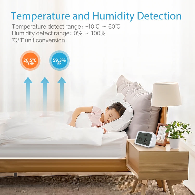 NEO NAS-TH02W WiFi 3 in1 Temperature and Humidity Sensor Reluova