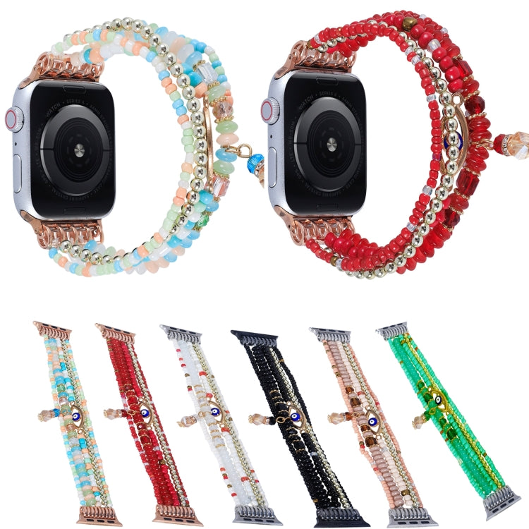 Eye Bead Chain Watch Band For Apple Watch Series