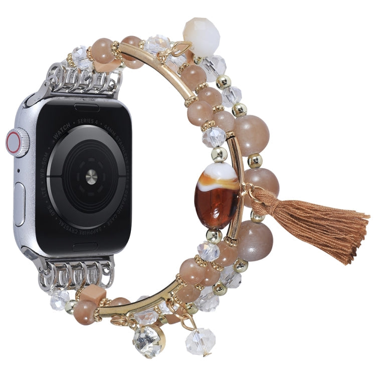 Round Bead Chain Watch Band For Apple Watch Series