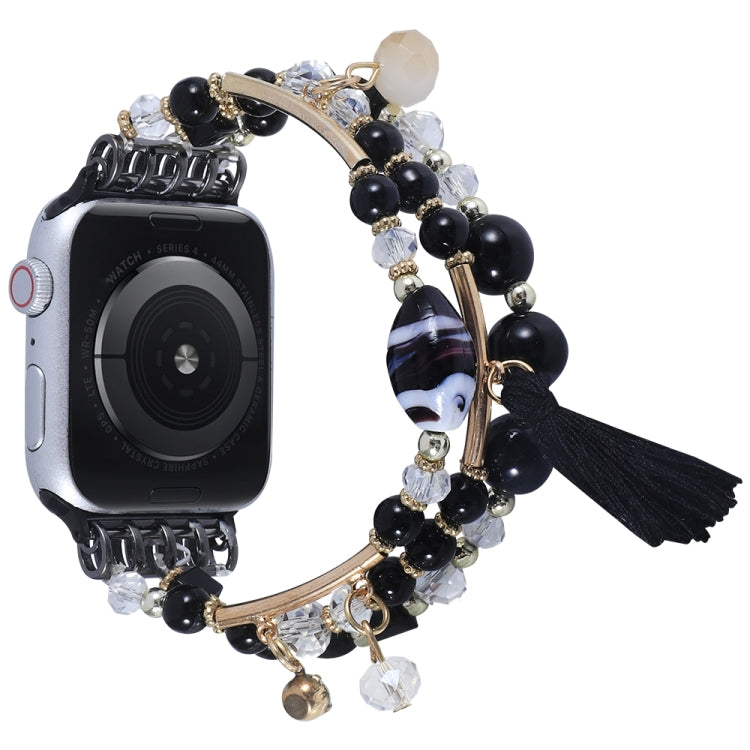 Round Bead Chain Watch Band For Apple Watch Series