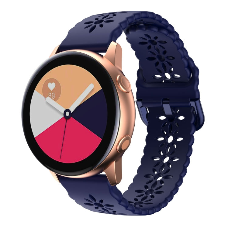 Plum Blossom Hollowed Silicone Watch Band