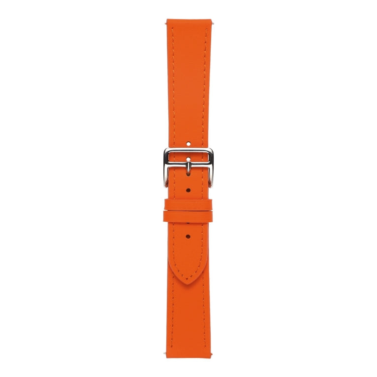 Plain Weave Genuine Leather Watch Band