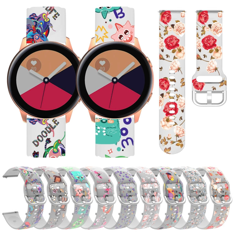 Transparent Printed TPU Silicone Watch Band