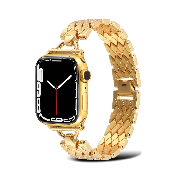 D-shaped Rhombus Metal Watch Band For Apple Watch Series