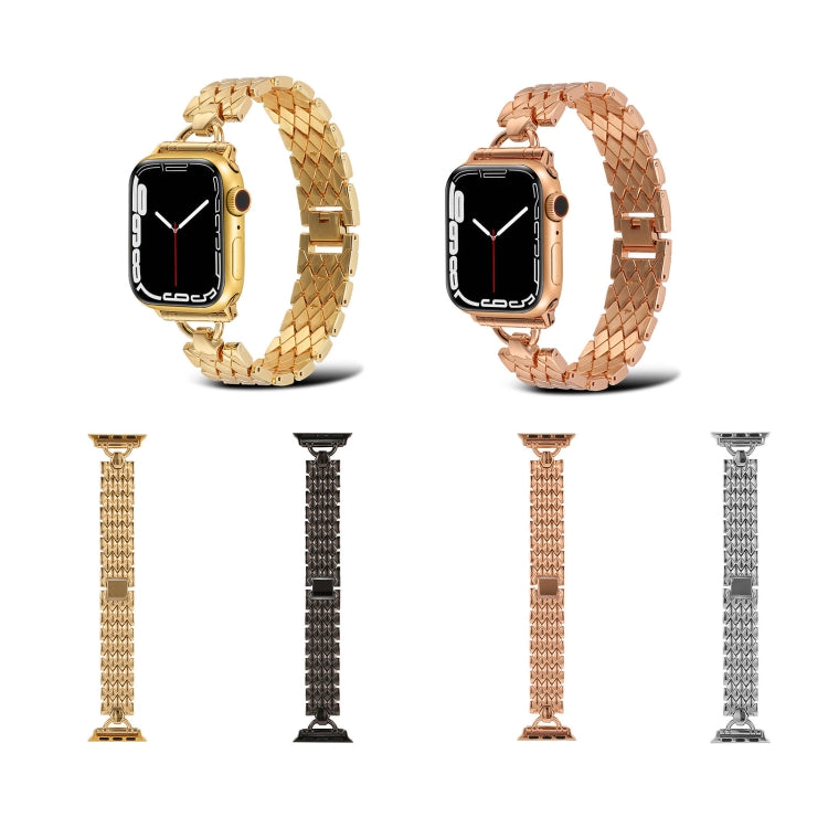 D-shaped Rhombus Metal Watch Band For Apple Watch Series