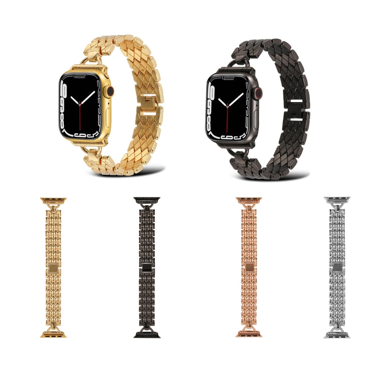 D-shaped Rhombus Metal Watch Band For Apple Watch Series