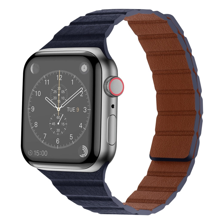 Strong Magnetic Leather Watch Band For Apple Watch Series