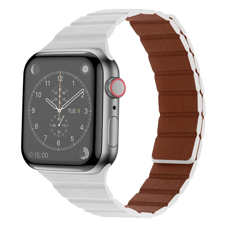 Strong Magnetic Leather Watch Band For Apple Watch Series