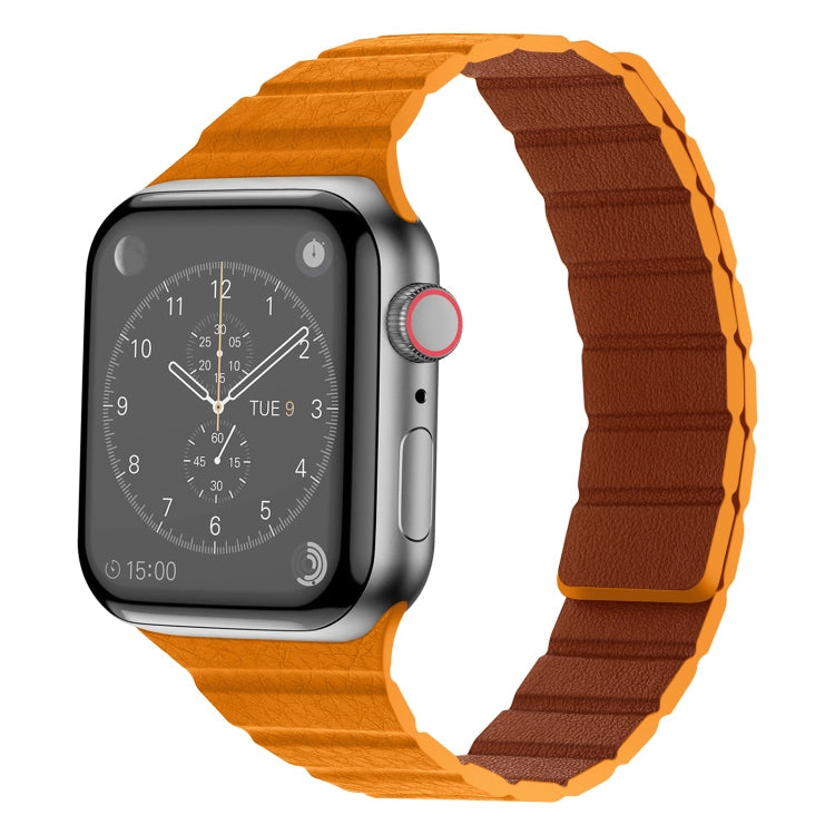 Strong Magnetic Leather Watch Band For Apple Watch Series