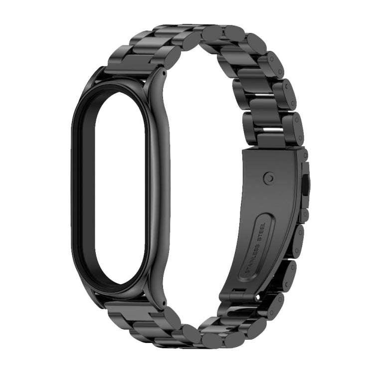 MIJOBS Three-Bead Metal Plus Stainless Steel Watch Band