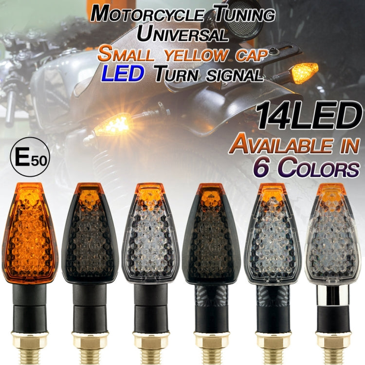 2 PCS KC025 Motorcycle 14LED Turn Signal Light-Reluova