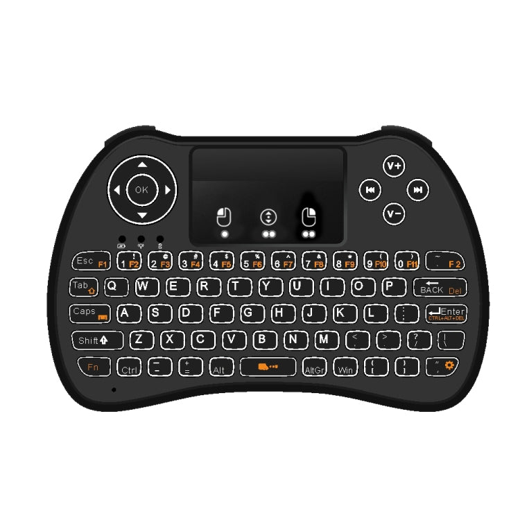 H9 2.4GHz Mini Wireless Air Mouse QWERTY Keyboard with White Backlight & Touchpad for PC, TV My Store