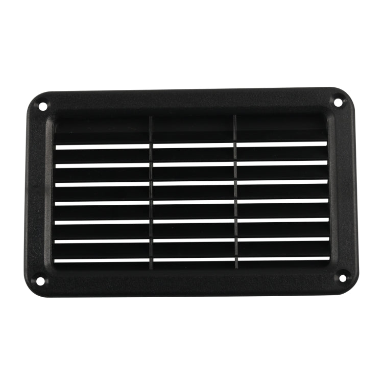 A6788 193x122mm Black Rectangle Louvered Ventilation Plastic Venting Panel Cover