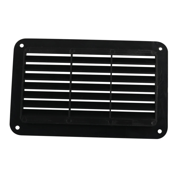 A6788 193x122mm Black Rectangle Louvered Ventilation Plastic Venting Panel Cover