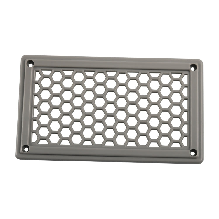 A6790 198x114mm Grey Rectangle Louvered Ventilation Plastic Venting Panel Cover