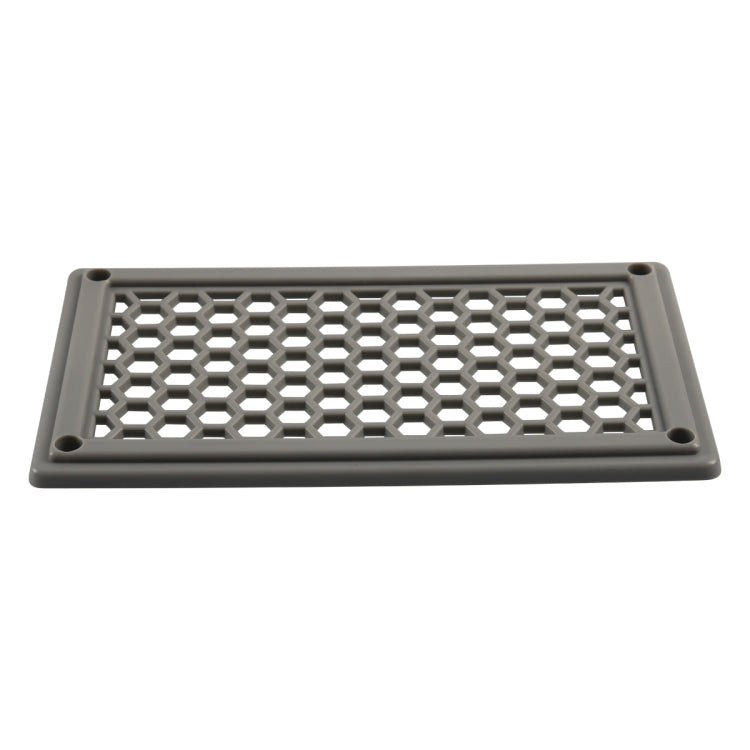 A6790 198x114mm Grey Rectangle Louvered Ventilation Plastic Venting Panel Cover-Reluova