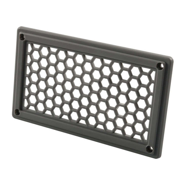 A6790 198x114mm Grey Rectangle Louvered Ventilation Plastic Venting Panel Cover-Reluova