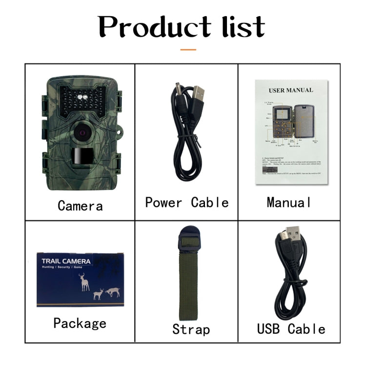 PR2000 2 Inch LCD Screen Infrared Night Vision Wildlife Hunting Trail Camera Reluova