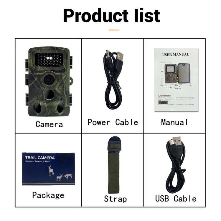 PR3000 2 Inch LCD Screen Infrared Night Vision Wildlife Hunting Trail Camera Reluova