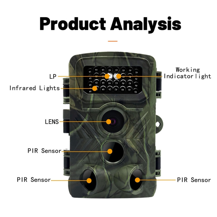 PR3000 2 Inch LCD Screen Infrared Night Vision Wildlife Hunting Trail Camera Reluova