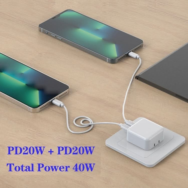 SDC-40W Dual PD USB-C / Type-C Charger for iPhone / iPad Series