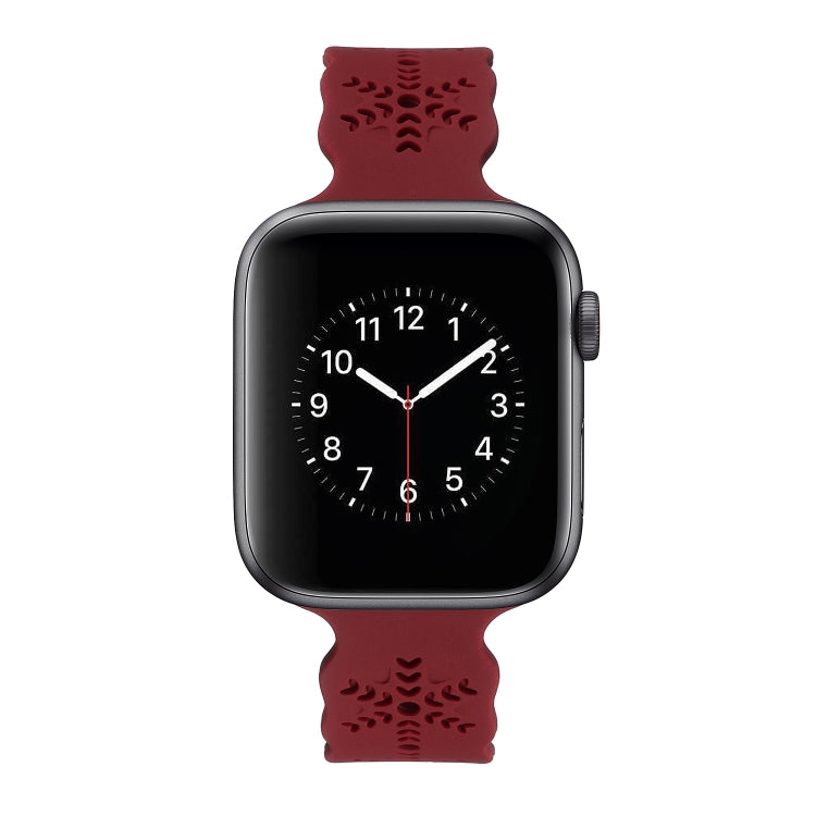 Snowflake Silicone Watch Band For Apple Watch Series