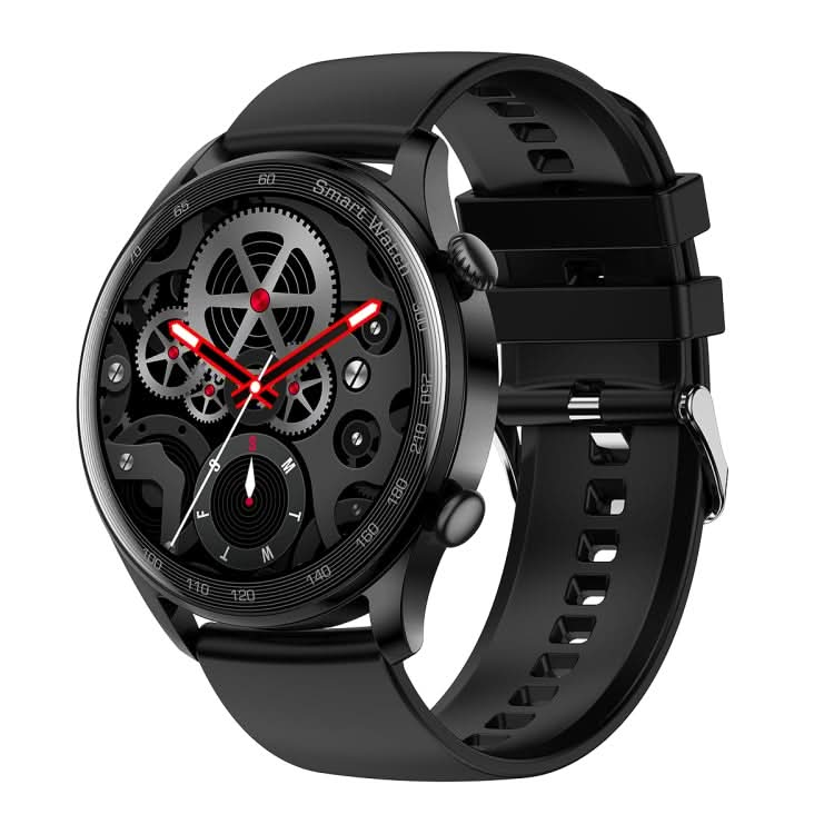 AK32 1.36 inch IPS Touch Screen Smart Watch, Support Bluetooth Calling/Blood Oxygen Monitoring,Style: Silicone Watch Band