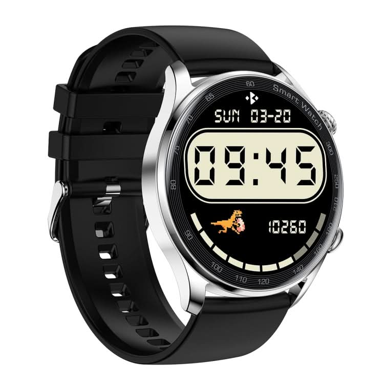 AK32 1.36 inch IPS Touch Screen Smart Watch, Support Bluetooth Calling/Blood Oxygen Monitoring,Style: Silicone Watch Band