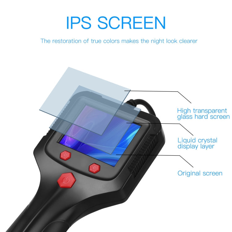 8mm 2.4 inch HD Side Camera Handheld Industrial Endoscope With LCD Screen