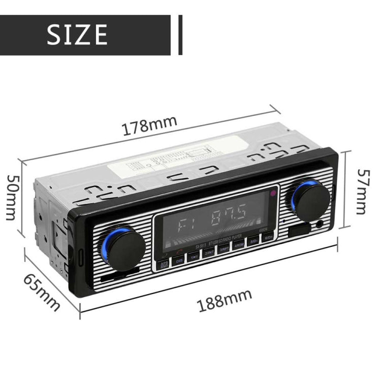 SX-5513 Car LCD Bluetooth 12V MP3 Player, Support FM / TF / U Disk ÎҵÄÉ̵ê