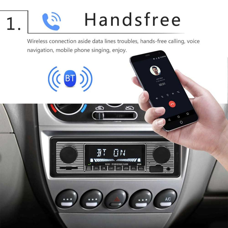 SX-5513 Car LCD Bluetooth 12V MP3 Player, Support FM / TF / U Disk