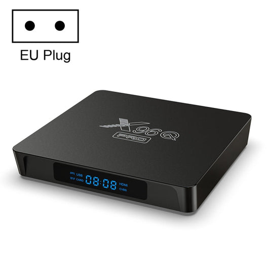 X96Q PRO 4K Smart TV BOX Android 10.0 Media Player, Allwinner H313 Quad Core ARM Cortex A53, RAM: 1GB, ROM: 8GB