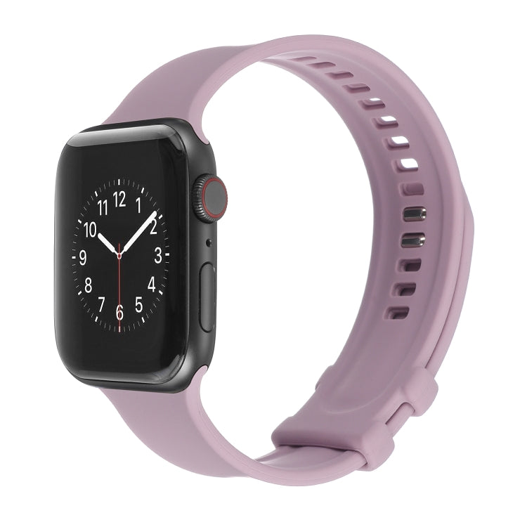 Square Buckle Silicone Watch Band For Apple Watch Series