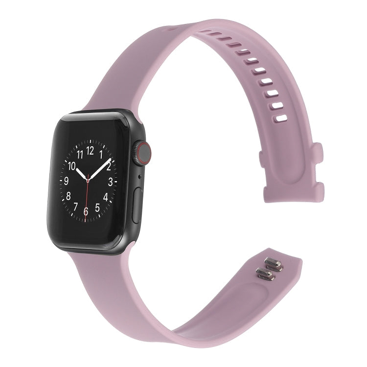 Square Buckle Silicone Watch Band For Apple Watch Series