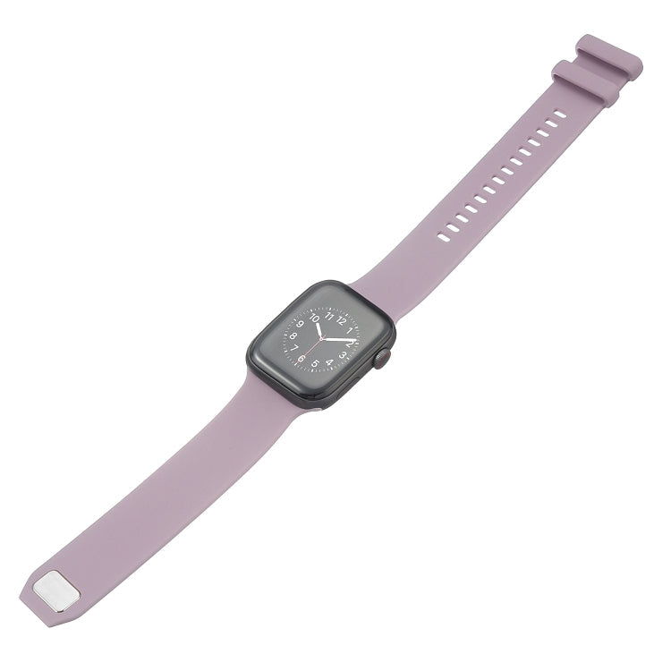 Square Buckle Silicone Watch Band For Apple Watch Series