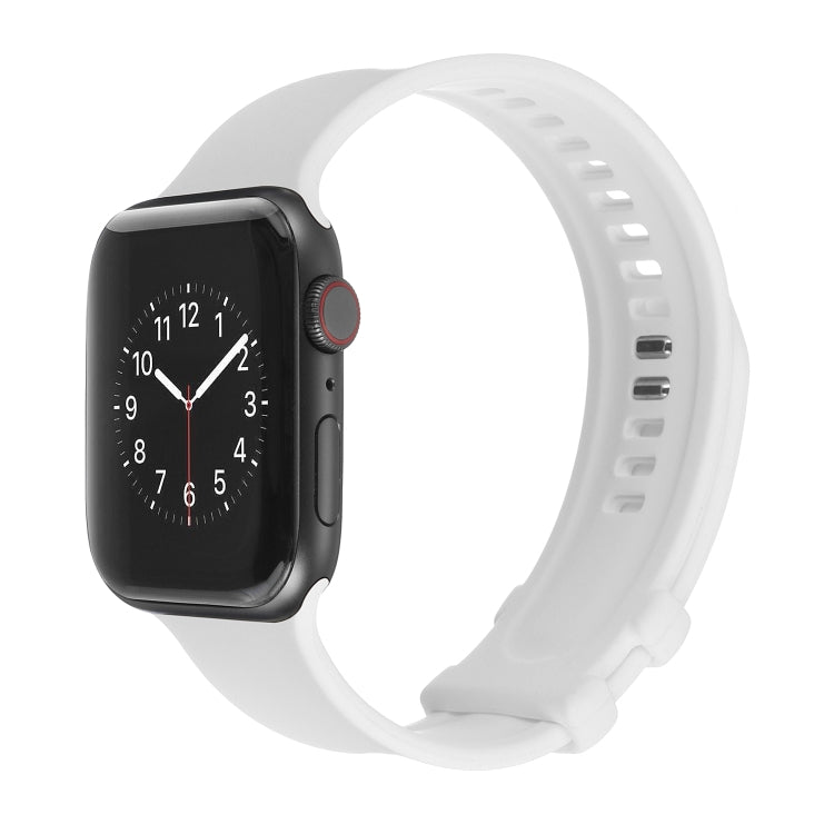 Square Buckle Silicone Watch Band For Apple Watch Series