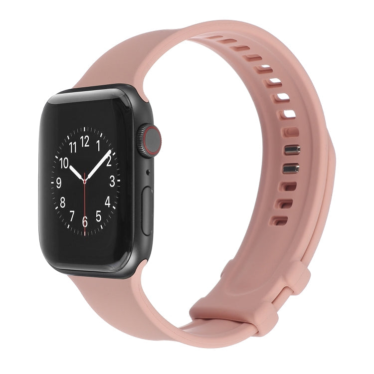 Square Buckle Silicone Watch Band For Apple Watch Series