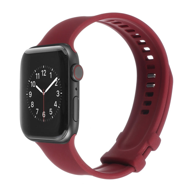 Square Buckle Silicone Watch Band For Apple Watch Series