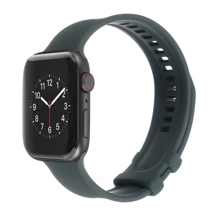 Square Buckle Silicone Watch Band For Apple Watch Series