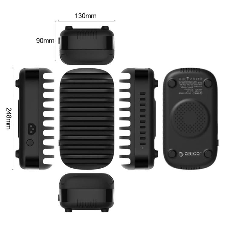 ORICO DUK-10P-DX 120W 5V 2.4A 10 Ports USB Charging Station,