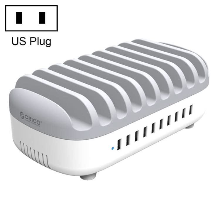 ORICO DUK-10P-DX 120W 5V 2.4A 10 Ports USB Charging Station,