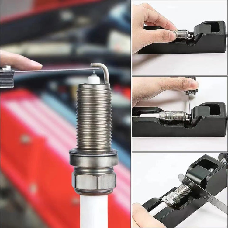 Car Universal Spark Plug Gap Tool with Feeler Gauge for Most 10mm 12mm 14mm 16mm Spark Plugs