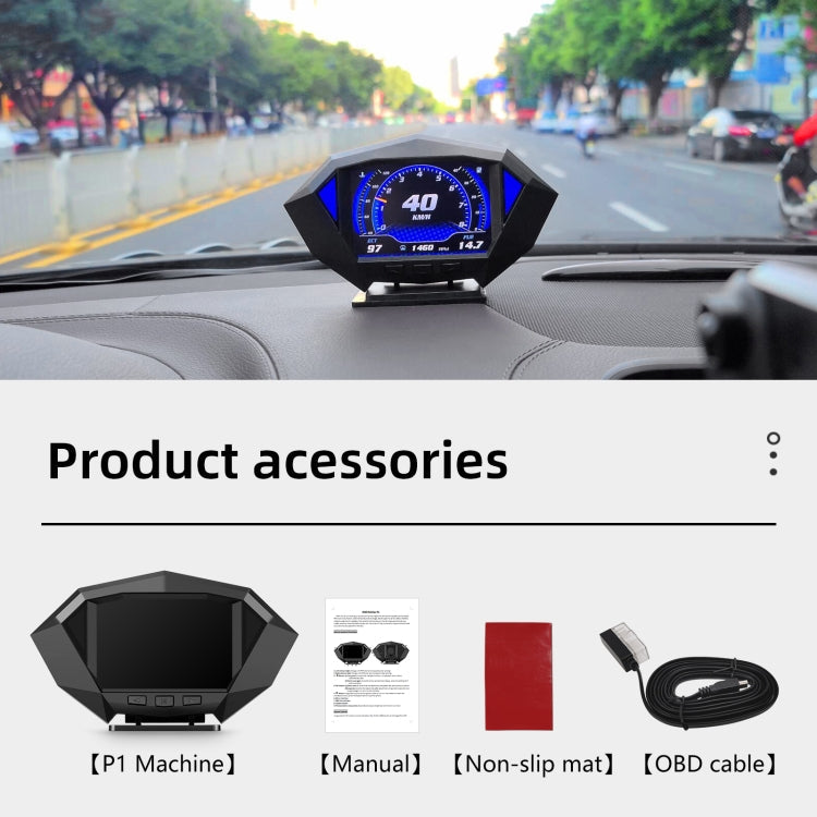 P1 3.5 inch Car OBD2 GPS HUD Head Up System Smart Digital Speedometer Meter Display ÎҵÄÉ̵ê