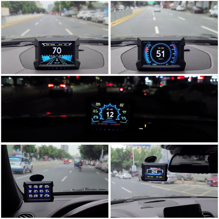 P22 3.5 inch Car HUD Head up Display GPS OBD2 Dual System Windshield Projector ÎҵÄÉ̵ê