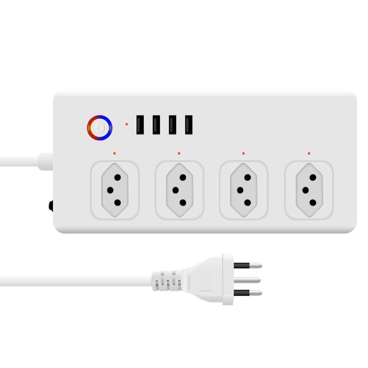 SM-SO301-B 4 Holes + 4 USB Multi-purpose Smart Power Strip, Brazil Plug