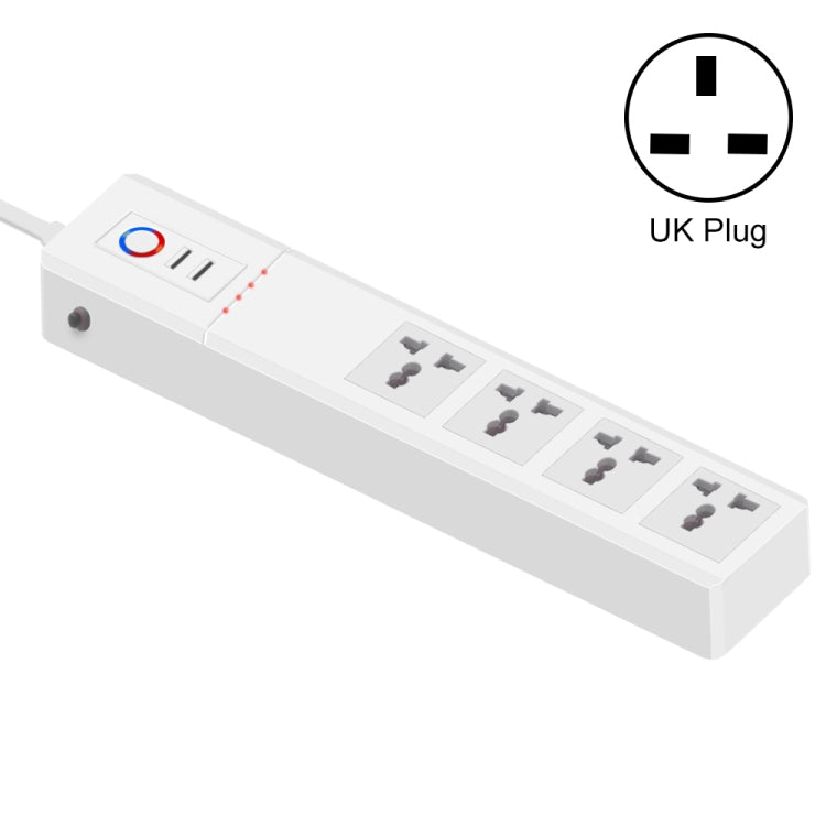 SM-SO306-M 4 Holes + 2 USB Multi-purpose Smart Power Strip