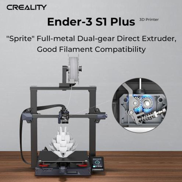 Ender-3 S1 Plus Full-metal Dual-gear Larger-size 3D Printer