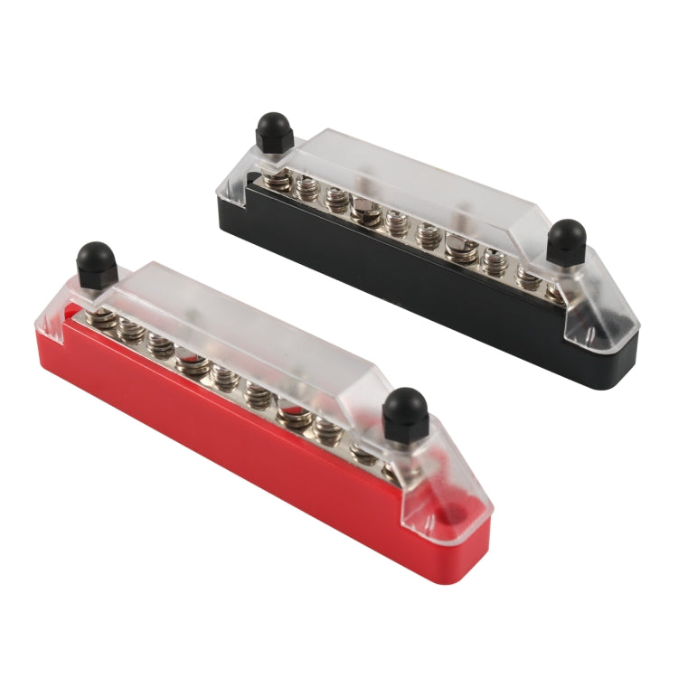 1 Pair 10 Way Power Distribution Block Terminal Studs with 4 Fixing Screws