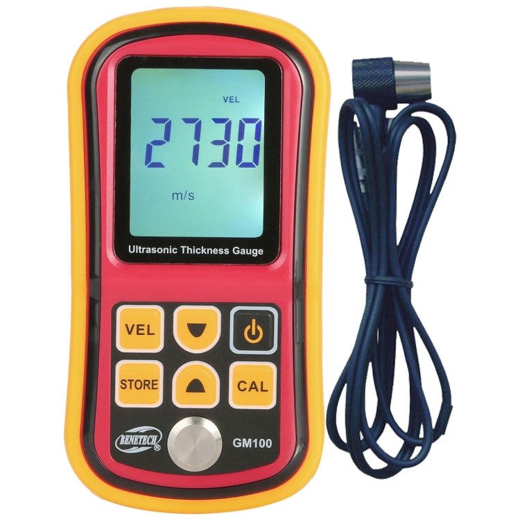 BENETECH GM-100 Ultrasonic Thickness Meter Tester Gauge Velocity 1.2~225mm