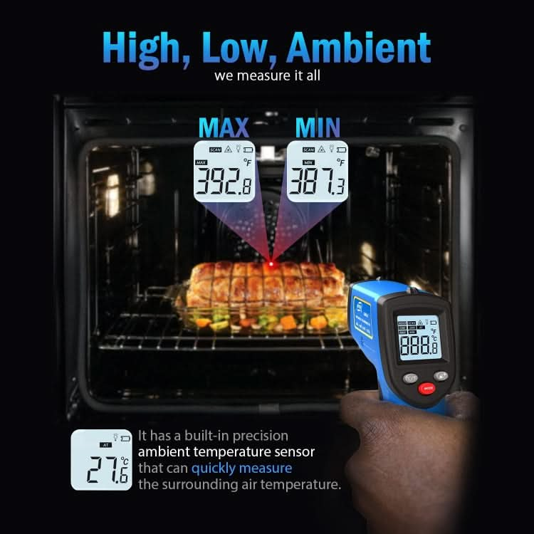 BENETECH GM321 Digital Non-Contact Infrared Thermometer, Battery Not Included My Store